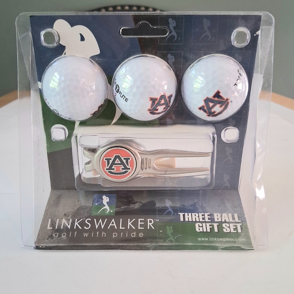 New Auburn University  Tigers Golf Ball Golfing Gift Set Linkswalker Top Flite - Picture 1 of 8